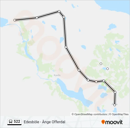 522 Bus Line Map