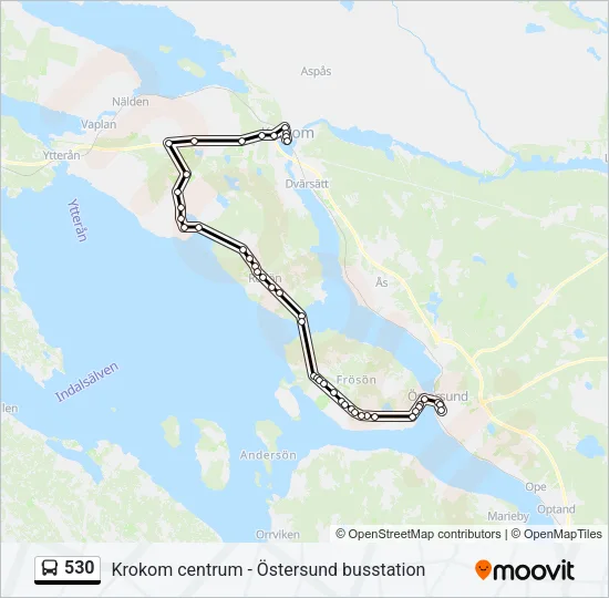 530 Bus Line Map