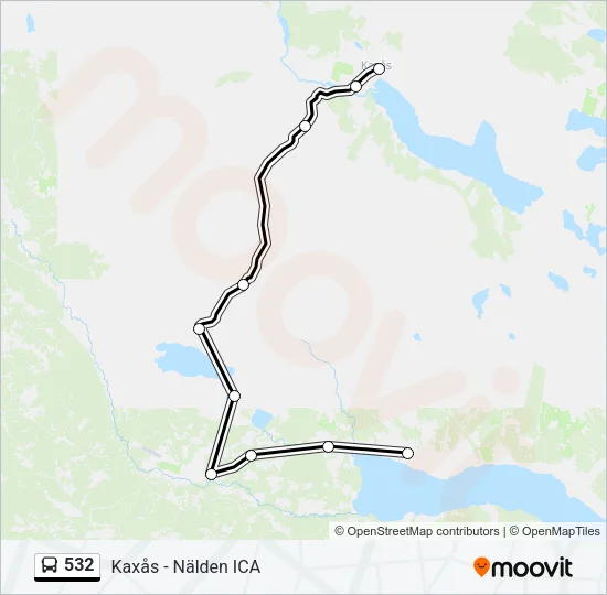 532 Bus Line Map