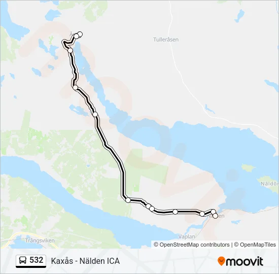 532 Bus Line Map