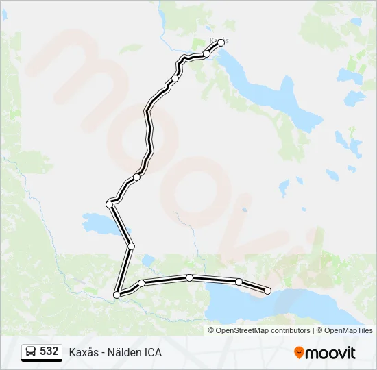 532 Bus Line Map