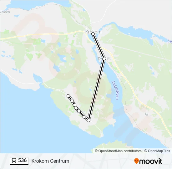 536 Bus Line Map