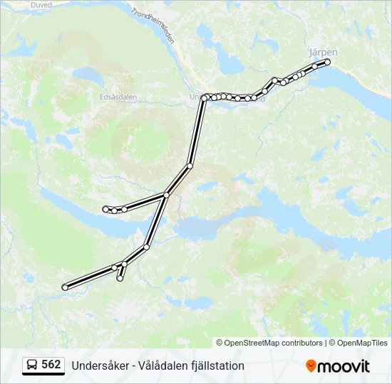 562 Bus Line Map