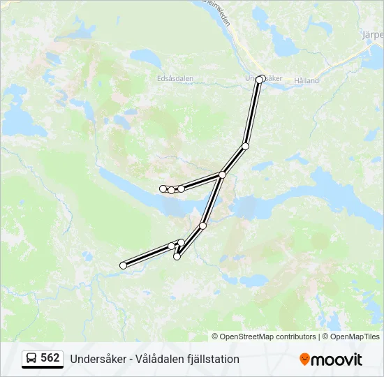 562 Bus Line Map