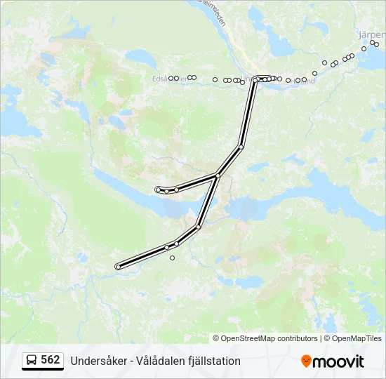 562 Bus Line Map