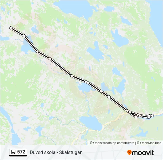 572 Bus Line Map