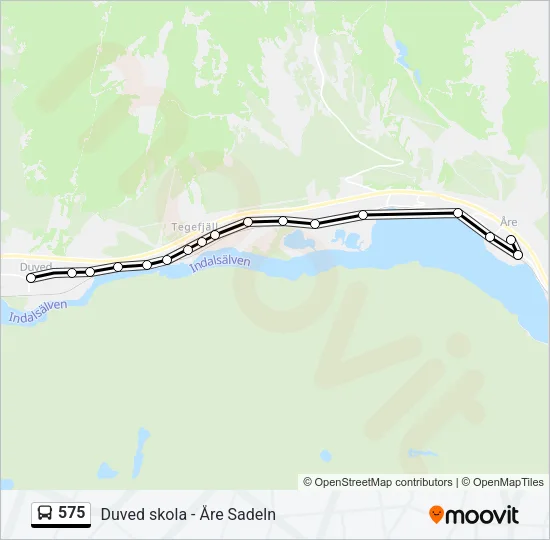 575 Bus Line Map
