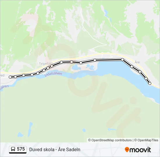 575 Bus Line Map