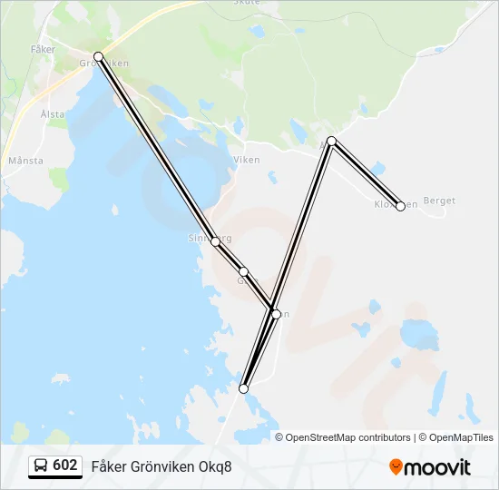 602 Bus Line Map