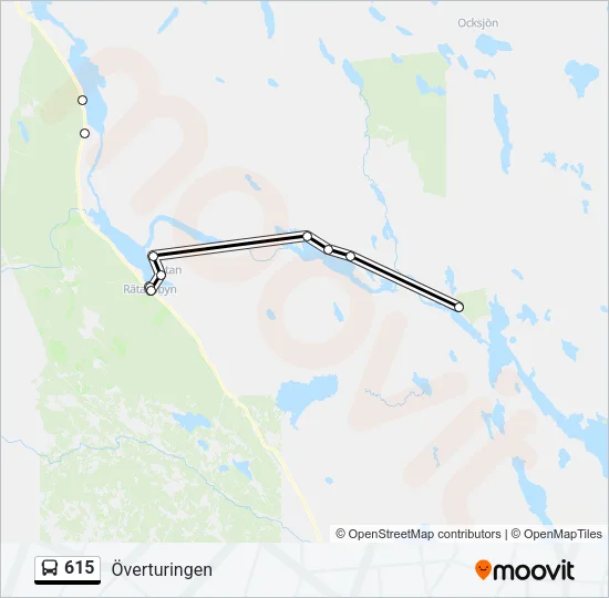 615 Bus Line Map