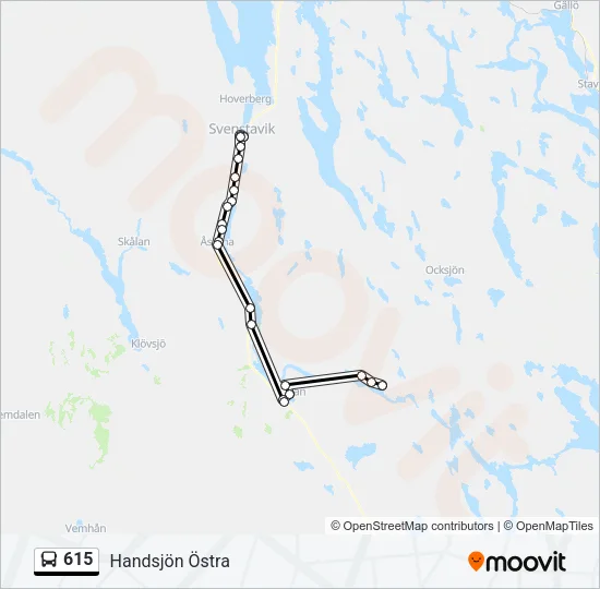 615 Bus Line Map