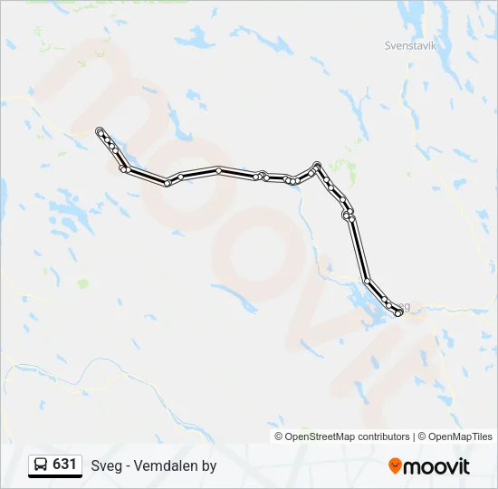 631 Bus Line Map