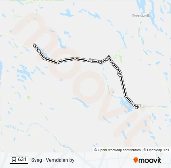 631 Bus Line Map