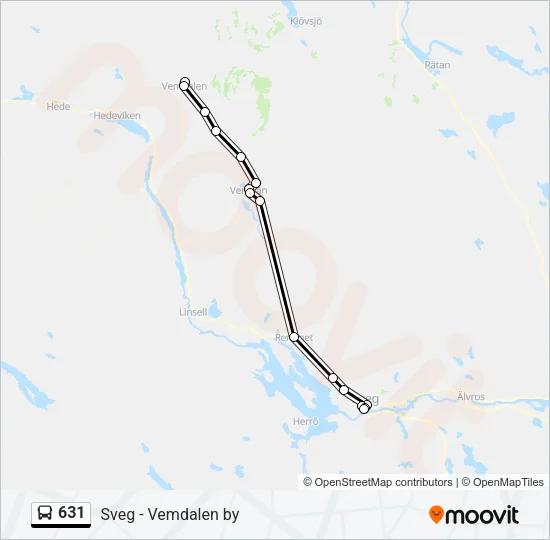 631 Bus Line Map