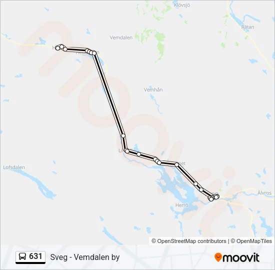 631 Bus Line Map