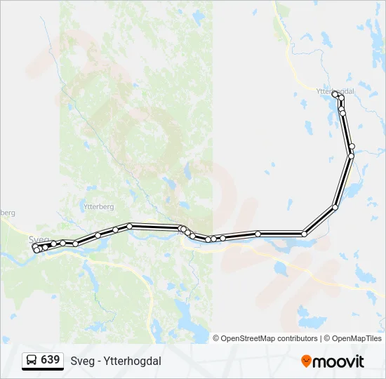 639 Bus Line Map