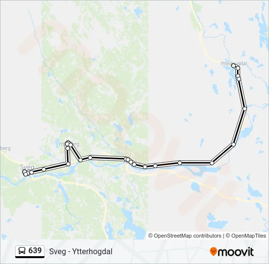 639 Bus Line Map