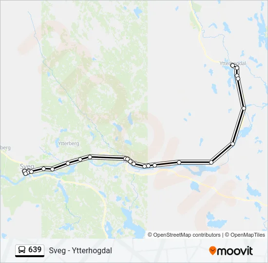 639 Bus Line Map