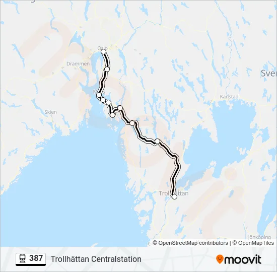 387 Train Line Map