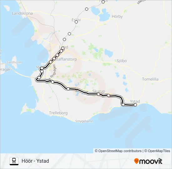 PÅGATÅGEN  Line Map