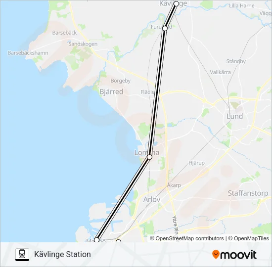 PÅGATÅGEN  Line Map