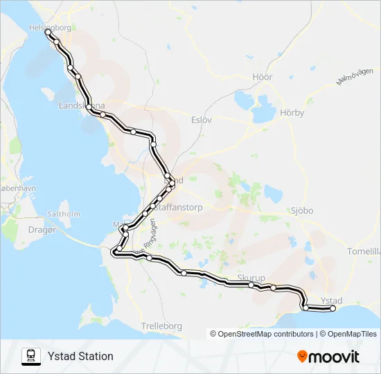 PÅGATÅGEN  Line Map
