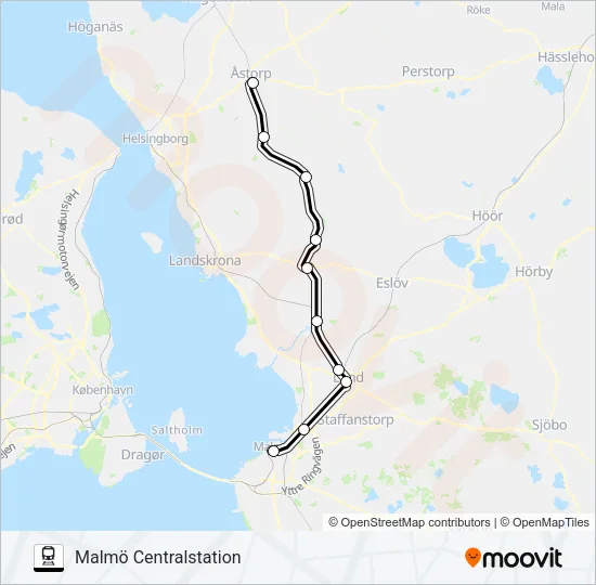 PÅGATÅGEN  Line Map