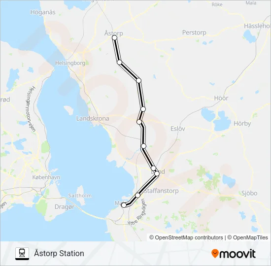 PÅGATÅGEN  Line Map