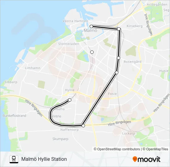 PÅGATÅGEN  Line Map