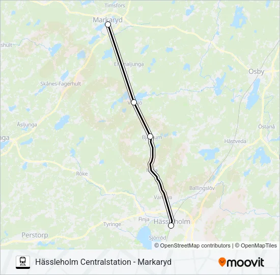 PÅGATÅGEN  Line Map