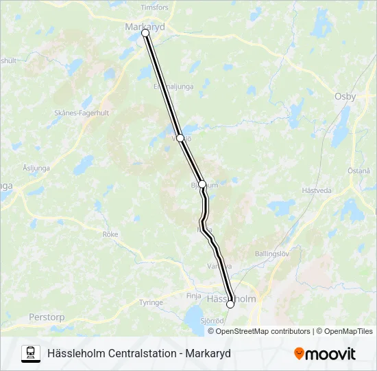 PÅGATÅGEN  Line Map