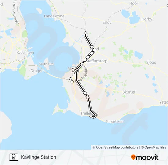 PÅGATÅGEN  Line Map
