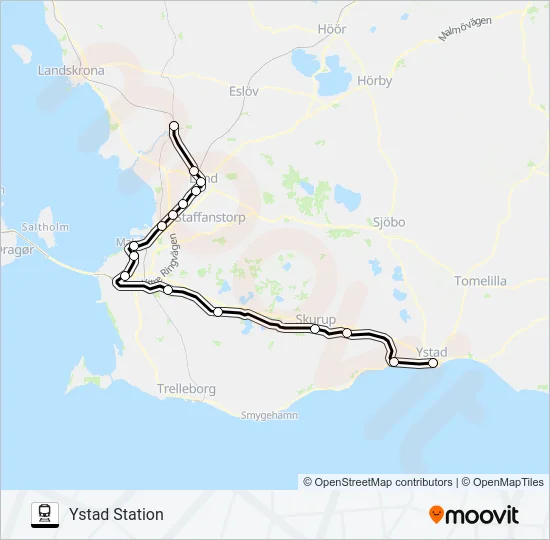 PÅGATÅGEN  Line Map