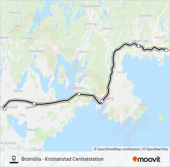 PÅGATÅGEN  Line Map