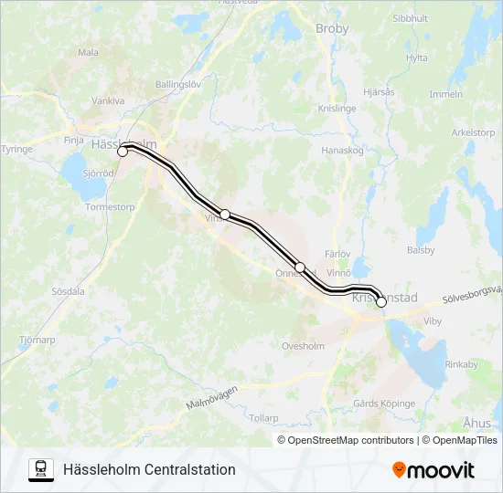 PÅGATÅGEN  Line Map