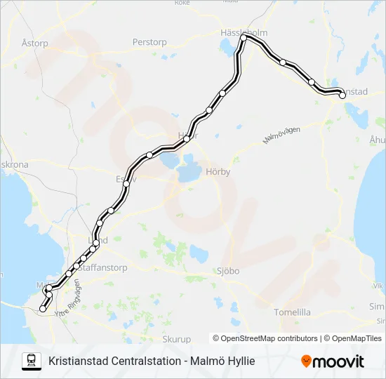 PÅGATÅGEN  Line Map