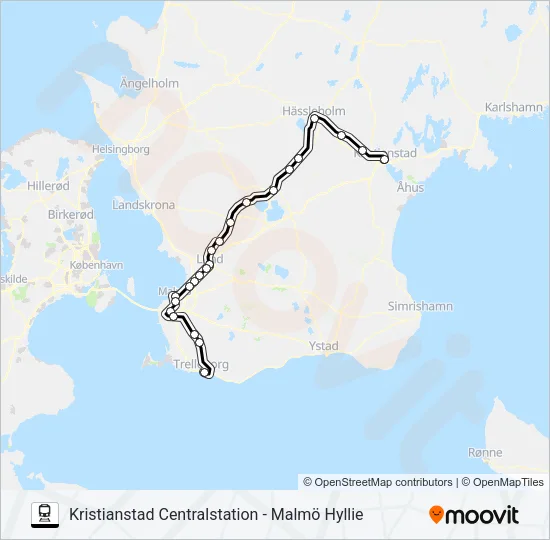 PÅGATÅGEN  Line Map