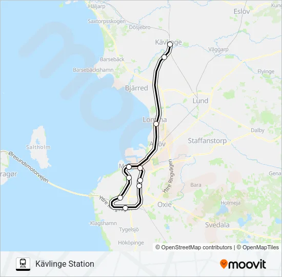 PÅGATÅGEN  Line Map
