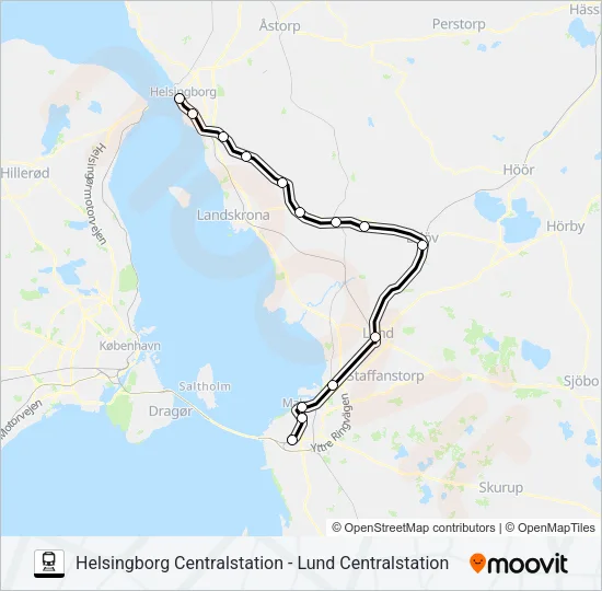 PÅGATÅGEN  Line Map