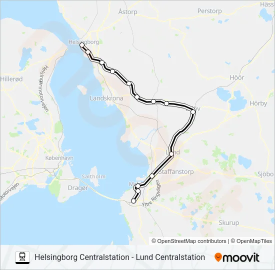 PÅGATÅGEN  Line Map
