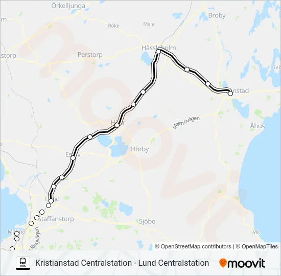 PÅGATÅGEN  Line Map