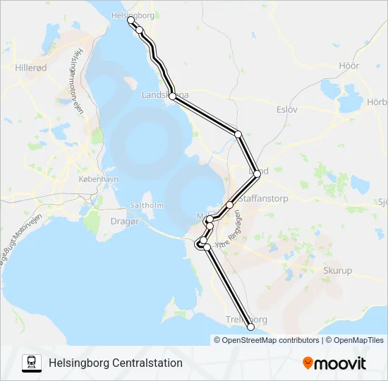 PÅGATÅGEN  Line Map