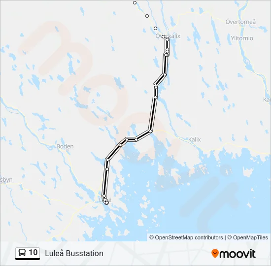 10 Bus Line Map