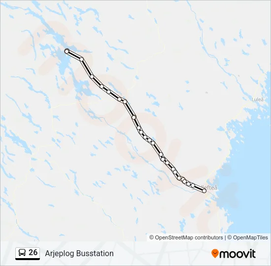 26 Bus Line Map