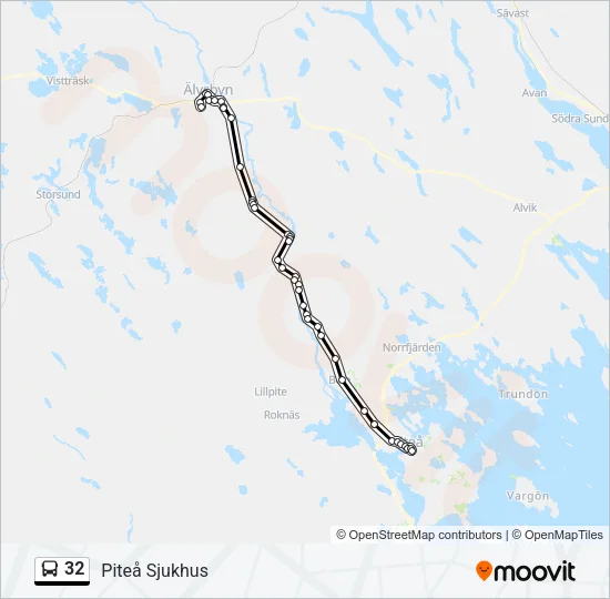 32 Bus Line Map