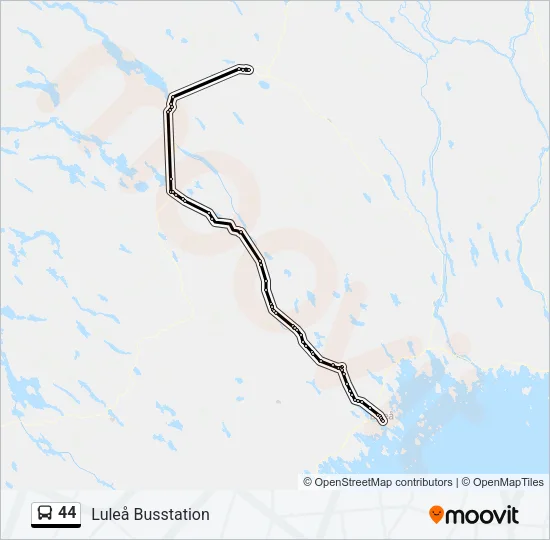 44 Bus Line Map