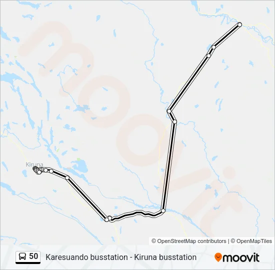 50 Bus Line Map