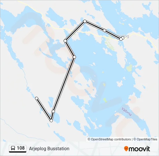 108 Bus Line Map