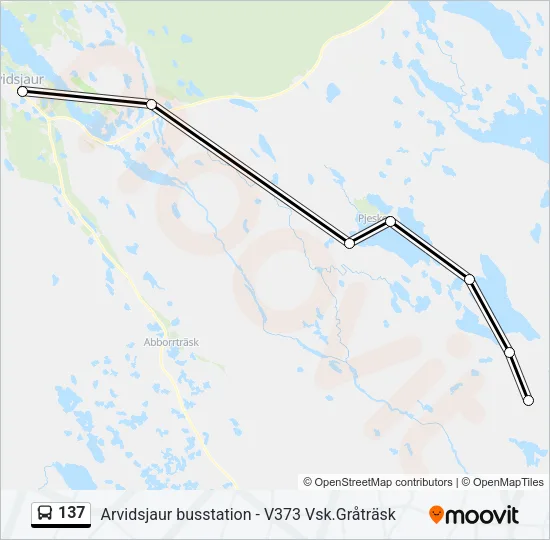 137 Bus Line Map