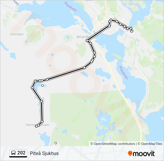 202 Bus Line Map